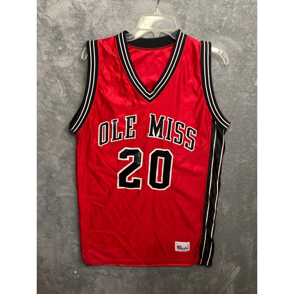Ole Miss Rebels Basketball Jersey Number‎ 20 Red Speedline Athletic Wear Men's M